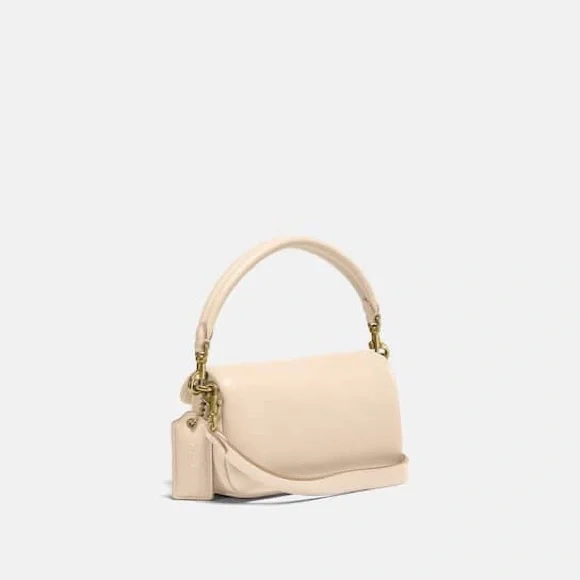 Coach Pillow Tabby Shoulder Bag 18 Color Brass/Ivory